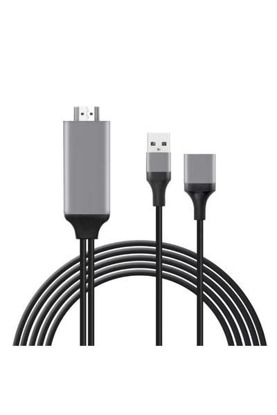Choice كابل USB أسود بطول 1 متر من هاتف أندرويد إلى كابل HDMI عالي الدقة بدقة...