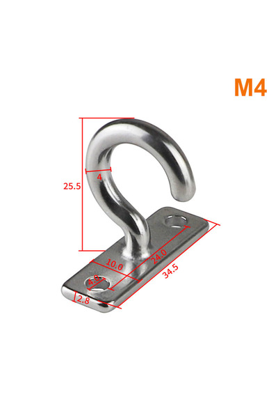 Choice خطافات سقف M4 شديدة التحمل مصنوعة من الفولاذ المقاوم للصدأ 304 لتعليق ...