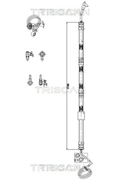 TRISCAN Furtun Hidraulic Sistem De Directie De La Pompa Hidraulica La Caseta ...