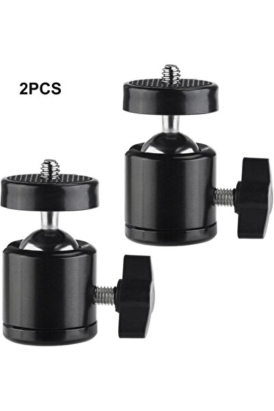 Choice 2 قطعة 1/4 بوصة برغي رأس كروي صغير دوار لحامل ثلاثي القوائم لكاميرا Go...