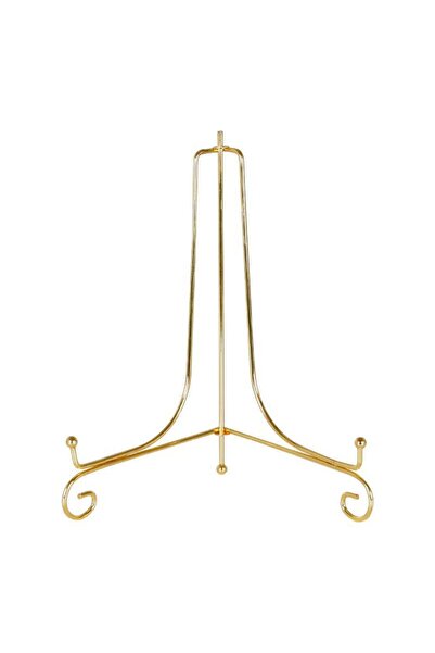 Choice 12cm Gold Plated Wrought Iron Plate Holder Display Stand Commemorative Plate Medal Bracket Clock Alb