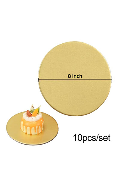 Choice ألواح كيك دائرية ذهبية مقاس 8 بوصات 6/8/10 بوصات قاعدة من الورق المقوى...