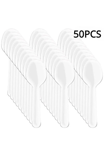 Choice 50PC Mini Ice Cream Spoon Disposable Dessert Spoons Wedding Party Tableware Kitchen Accessories Tool