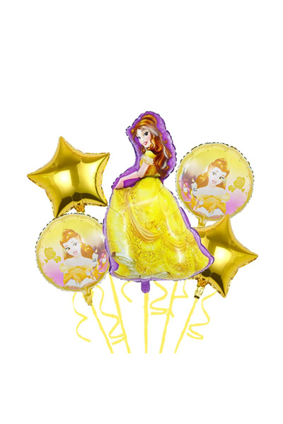 Disney كما في الصورة - 4 قطع من شخصيات أورورا وسندريلا وسنو وايت الواقفة، مناسبة لحفلات أعياد الميلاد ذات الطابع الكرتوني للأطفال