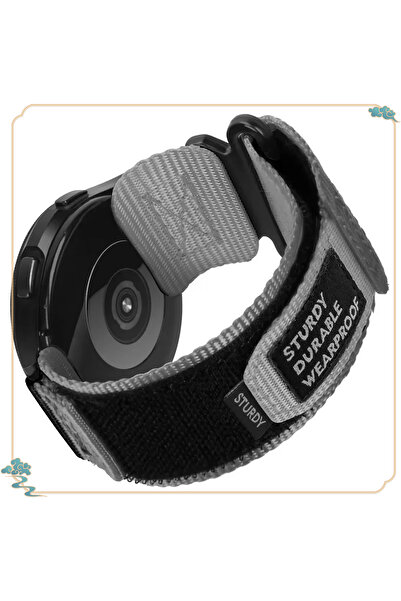 CAOWTAN 22MM Grey 22mm 20mm Camouflage Nylon Strap for Samsung Galaxy Watch 7...