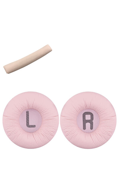 Choice مجموعة واحدة من وسائد الأذن البديلة باللون الوردي الفاتح وأغطية وسائد الأذن العلوية لعصابة الرأس لسماعات JBL T450BT T500BT Tune