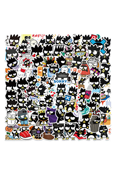 SANRIO 100Pcs 100Pcs Cartoon Cute Badtz-maru Penguin Stickers Kawaii Water Bottle Laptop Skateboard Luggage