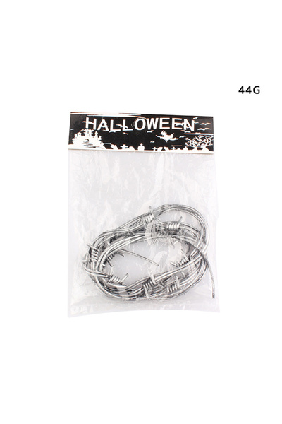 Choice onesize Creepy Imitation Horror Barbed Wire Silver Fake Halloween Part...