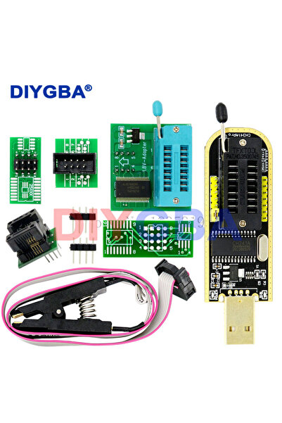 Choice CH341A Programmer adapter+SOIC8 adapter+ SOP8 clip with cable+1.8V adapter CH341A EEPROM Flash BI...