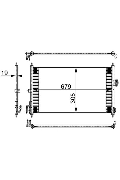 MAHLE Condensator Climatizare Nissan Almera 2