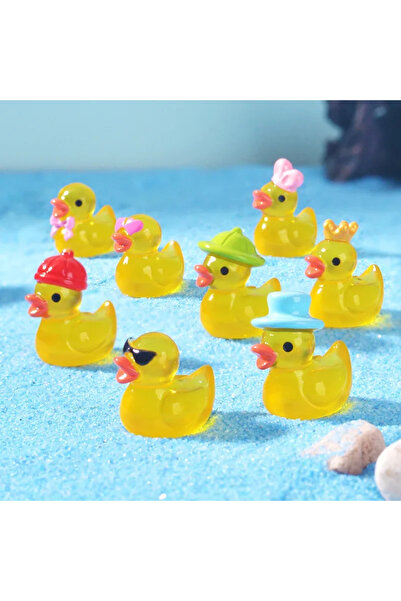 Choice 50 قطعة مزيج 10/20/50 قطعة بطة صغيرة مضيئة بطة صغيرة من الراتنج بطة صغ...