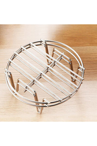 Choice 2pcs 19x4cm Stainless Steel Cookware Steamer Rack Cooking Baking Pot Stand Airfryer Grill Food Acces