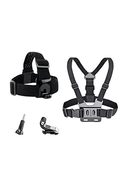 Choice مجموعة من 4 قطع لحزام الصدر GoPro وعصابة الرأس J Hook Mount لـ GoPro H...
