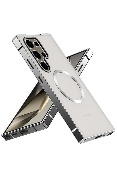 Choice جراب حماية صلب مقاوم للصدمات من البولي كربونات غير اللامع باللون الفضي...