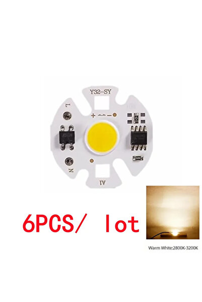 Choice 220 فولت 3 وات دافئ 10 قطع Y32 12 وات بدون سائق مصباح COB LED رقاقة لم...