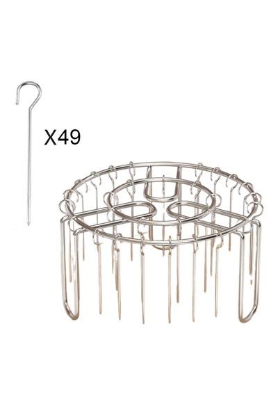 choice2 49 Stainless Steel Vertical Grill Rack Detachable String Grill Vertic...