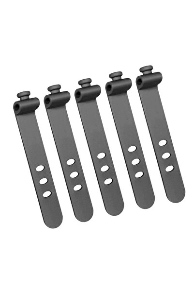 Choice 5PCS Black 5PCS Reusable Cable Organizer Earphone Clip Charger Cord Management 3 Hole Line Storge Ho