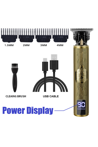 Choice 067-Barber ماكينة حلاقة شعر عتيقة قابلة للشحن عبر منفذ USB، ماكينة تشذ...