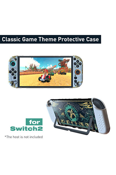 Choice حافظة G لجهاز NS Switch 2 ذات هيكل صلب قابل للرسو وغطاء واقٍ وغطاء رقي...