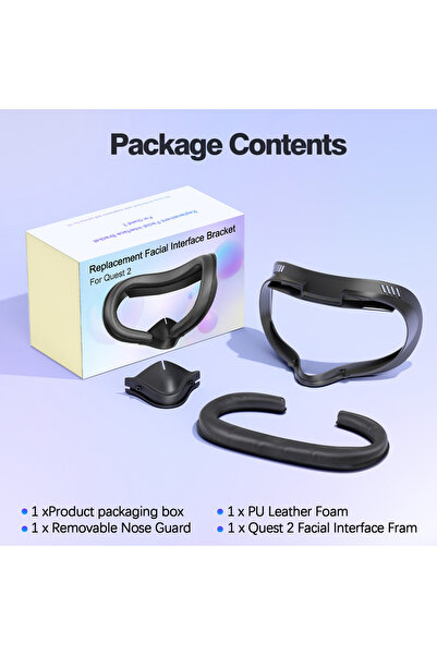 Choice وسادة وجه بتصميم HUADAI لجهاز Quest 2 متوافقة مع ملحقات Quest 2/Quest 3/Quest 3S، مع