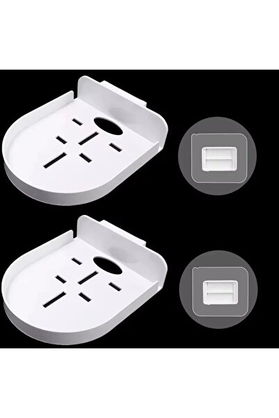Choice 2 × 1/2 قطعة بيضاء ذاتية اللصق كاميرا مراقبة حامل جداري للمراقبة من ال...