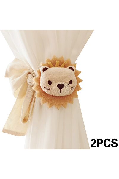 Choice ستائر على شكل أسد، قطعتين، قطعتين، ستائر على شكل حيوان كرتوني، ستائر ب...