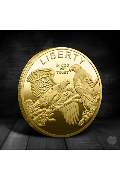 Choice عملة تذكارية ذهبية من YING على شكل نسر الحرية الأمريكي، عملة تذكارية ع...