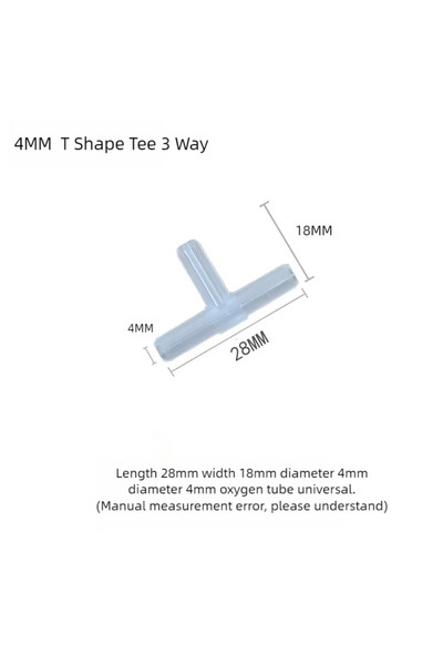 Choice3 ١٠ قطع من وصلات تي بيضاء ٤ مم، ١٠ قطع من وصلات تي بلاستيكية ٤ مم على ...