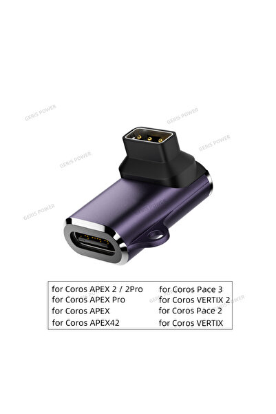 Choice شاحن ساعة CR-LSW-PU USB Type C لساعة Coros Pace 2/ Pace 3 Vertix/ Vert...