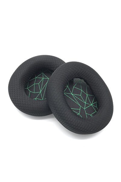 Choice وسائد أذن بديلة من القماش الأسود باللون الأخضر لسماعات SteelSeries Arc...