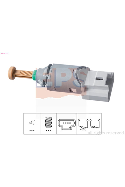 Eps Brake light switch VAUXHALL VIVARO A bus 2001-2014 1.810.227