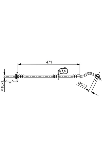Bosch Brake Hose Hyundai IX35 Kia Sportage 3