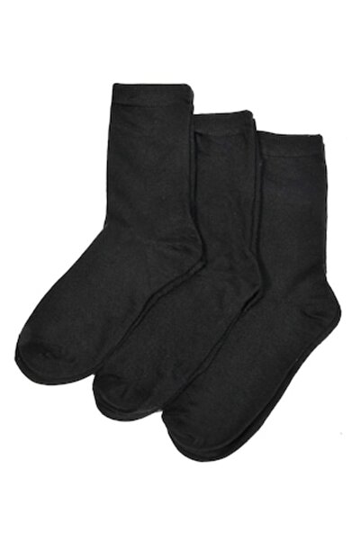 MYONNA IT & E- COMMERCE MYONNA IT & E-COMMERCE - Set of 3 Women's Socks, Black, Super Soft