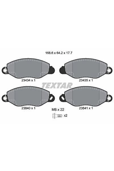 Krieger Set Placute Frana Frana Disc Ford Transit Tourneo Bus/Transit Bus/Tra...