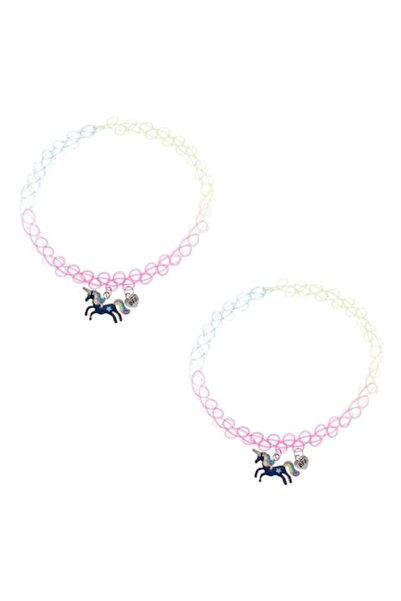SHOPIENS Set colier choker Mood Jewels, model unicorn, pietre Mood, multicolor, 2 piese