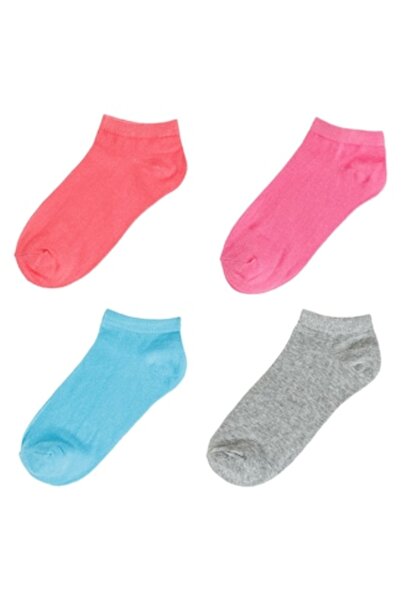 ANTBRO Șosete scurte pentru femei, set de 4 perechi, multicolore