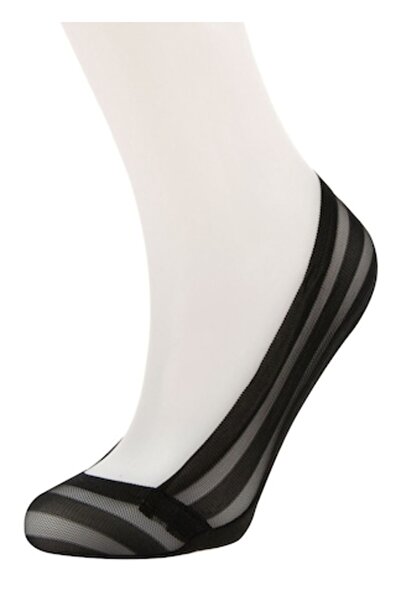 MYONNA IT & E- COMMERCE Women's Ballerina Socks, Invisible Model, Gel Pads, Black, One Size