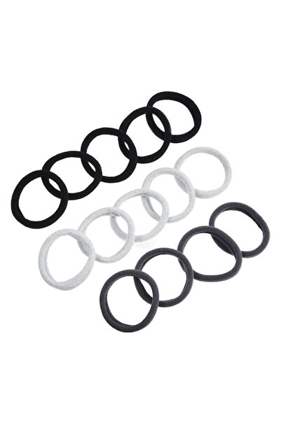 SHOPIENS Set de 12 elastice de păr Frotte pentru femei, multicolore (14 cm) - MYONNA