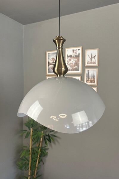 Bamyum Luna Gri Tekli Avize Eskitme Vezir Başlık Sarkıt Lamba Restoran Salon ...