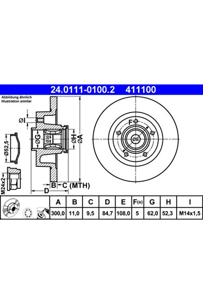 Ate Disc Frana Renault Espace 4/Vel Satis