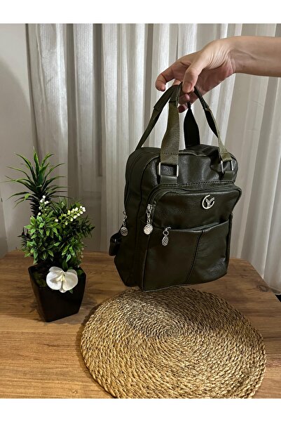 Özay butik A Quality Waterproof Faux Leather 3 Compartment Very Stylish Women...