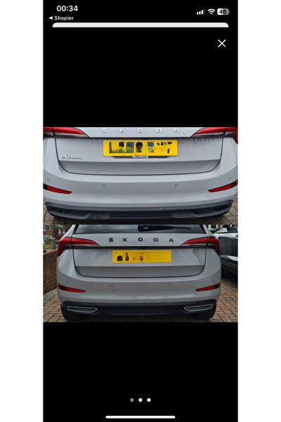 GUNTURKCAR Skoda Scala 2019-2023 TEK ÇIKIŞ difüzör görünüm