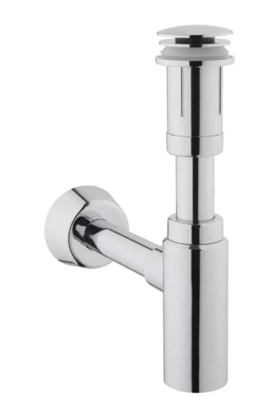 VitrA A45154 Lavabo Sifon Seti, T tipi, Krom