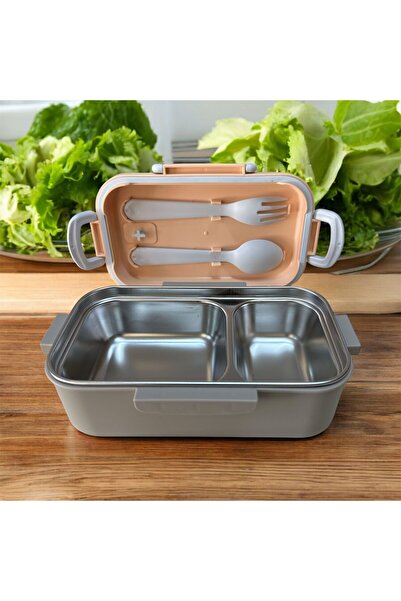 FixPoint Δοχείο αποθήκευσης και μεταφοράς τροφίμων από ανοξείδωτο ατσάλι Μπεζ 450 ml P4865