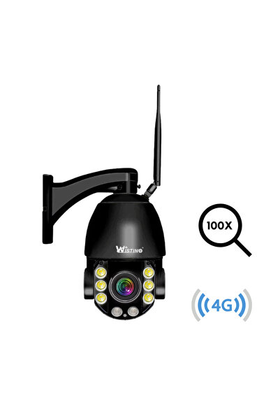 Taggo 4K 4G Surveillance Camera - 100X Optical Zoom, App Controlled Rotation