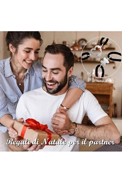 ALL PAPICKS - Brățări magnetice cuplu- Set de 2 piese din oțel inoxidabil, cadou romantic