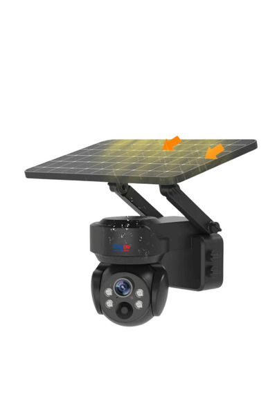 Taggo Cameră de supraveghere wireless solară cu control prin aplicație, 5MP, ...