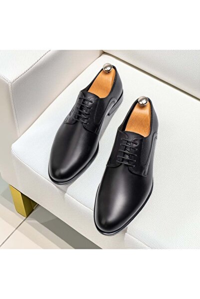 Modlet.ro Pantofi eleganți din piele neagră pentru bărbați MOD10562