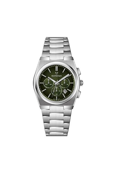 Raymond Men's Watch Rym-280268-Cr-Ss-Green