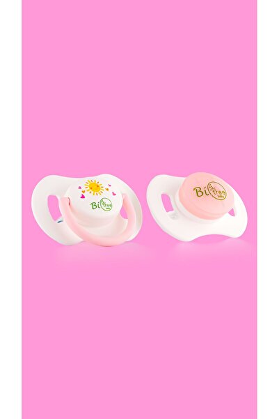 BiTree Baby Bitree 811 Pembe Gündüz ve gece kullanıma uygun, Ortodontik, Karanlıkta Parlayan Emzik 6-18 Ay
